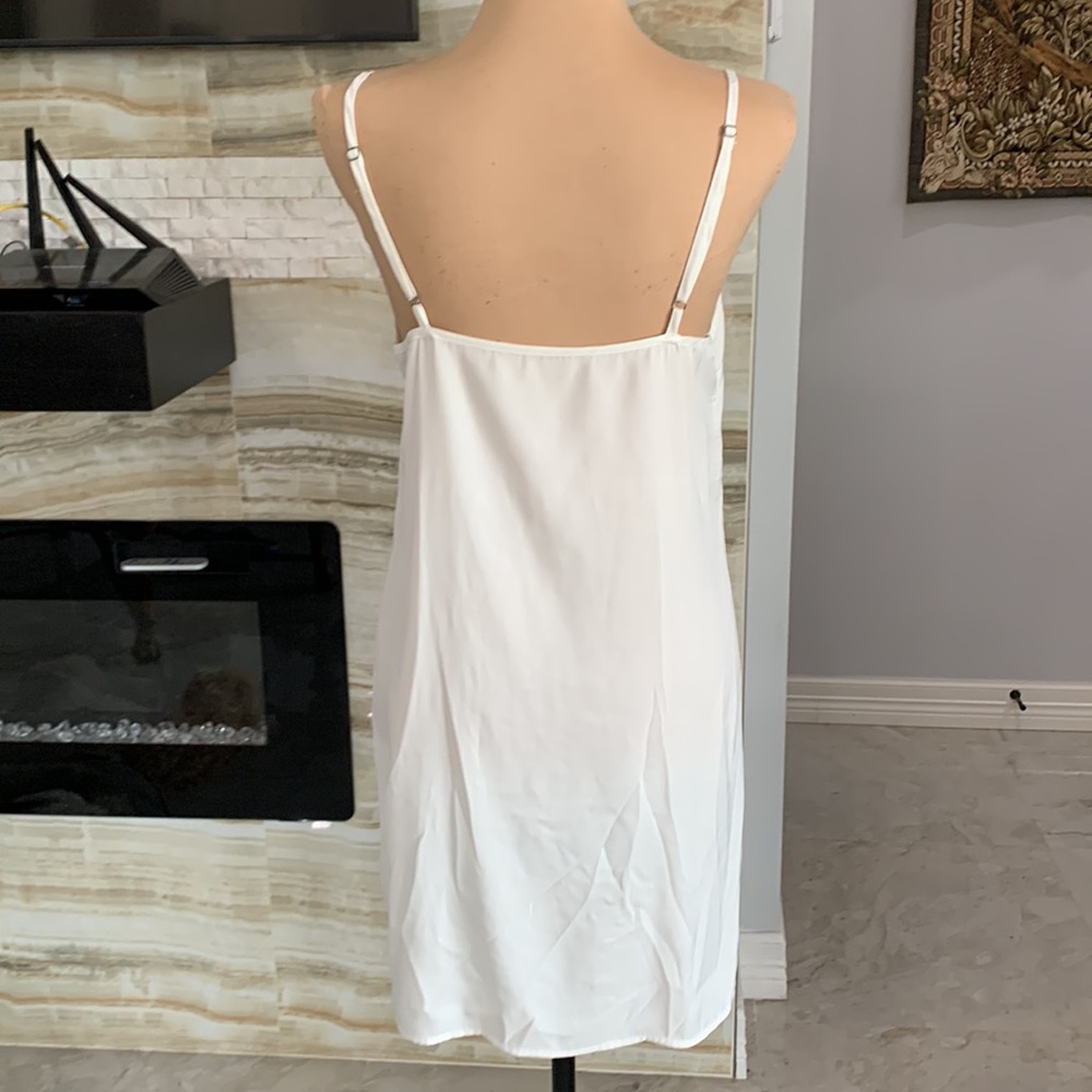 Lucky Brand Boho White Crochet Lace‎ Mini Dress Size S - Picture 11 of 12